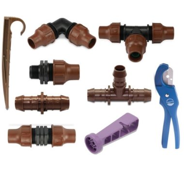 Fittings og værktøj til drypvanding