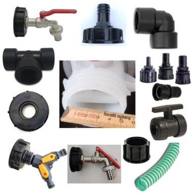 Fittings til IBC palletanke med 2