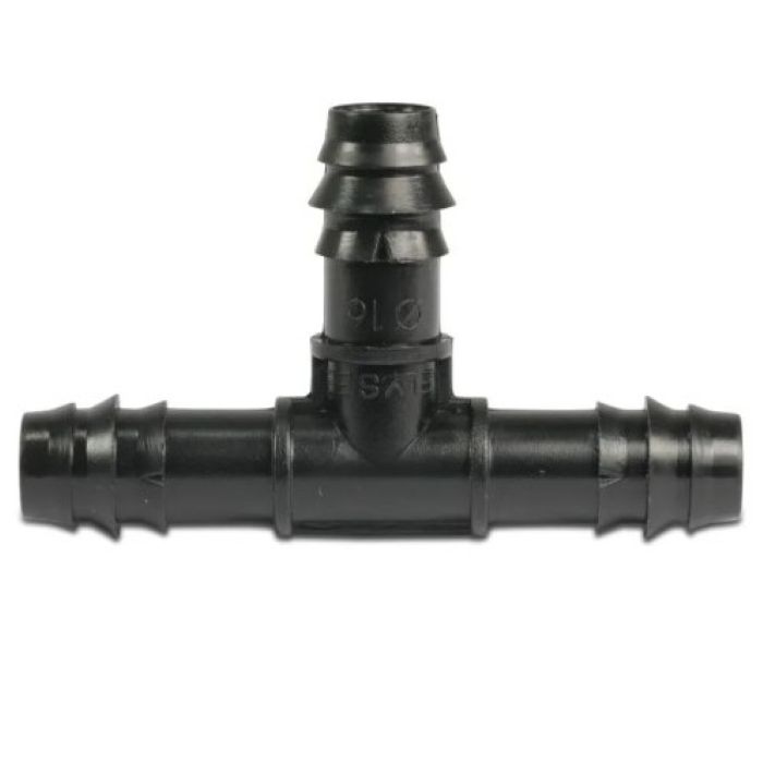Modhage Clips T-stykke med modhager til 16mm drypslange
