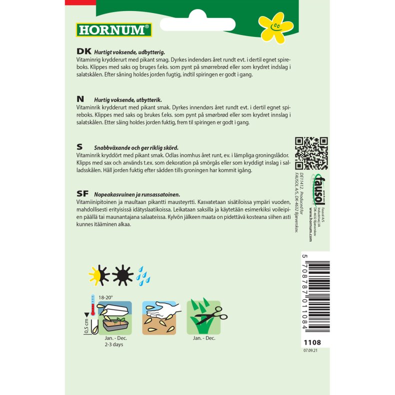 Karse, Einfache grne