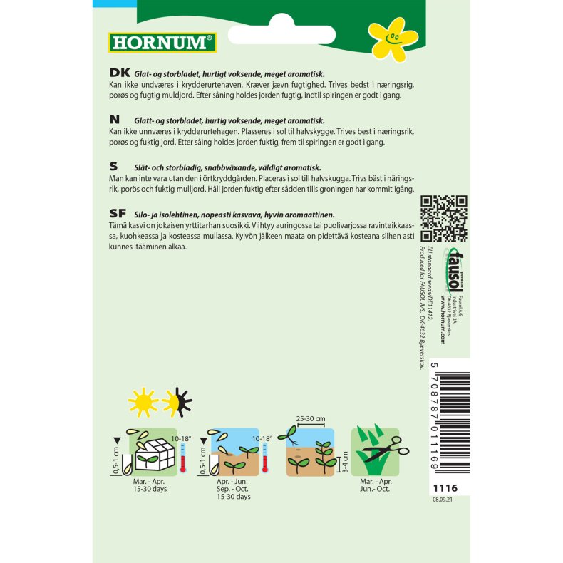 Persille. Glatbladet 