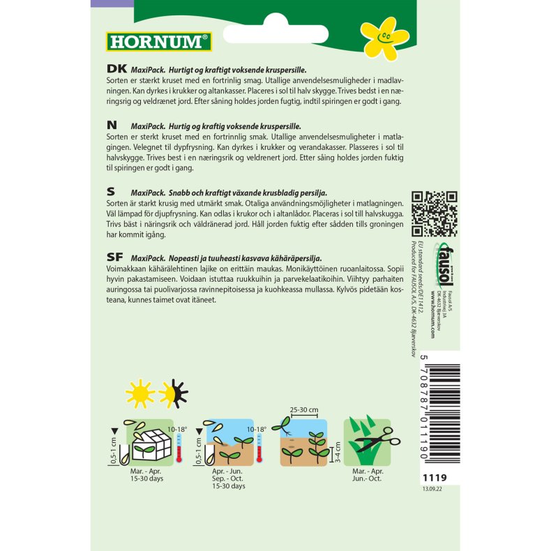 Persille, Krus, Mooskraus. MaxiPack