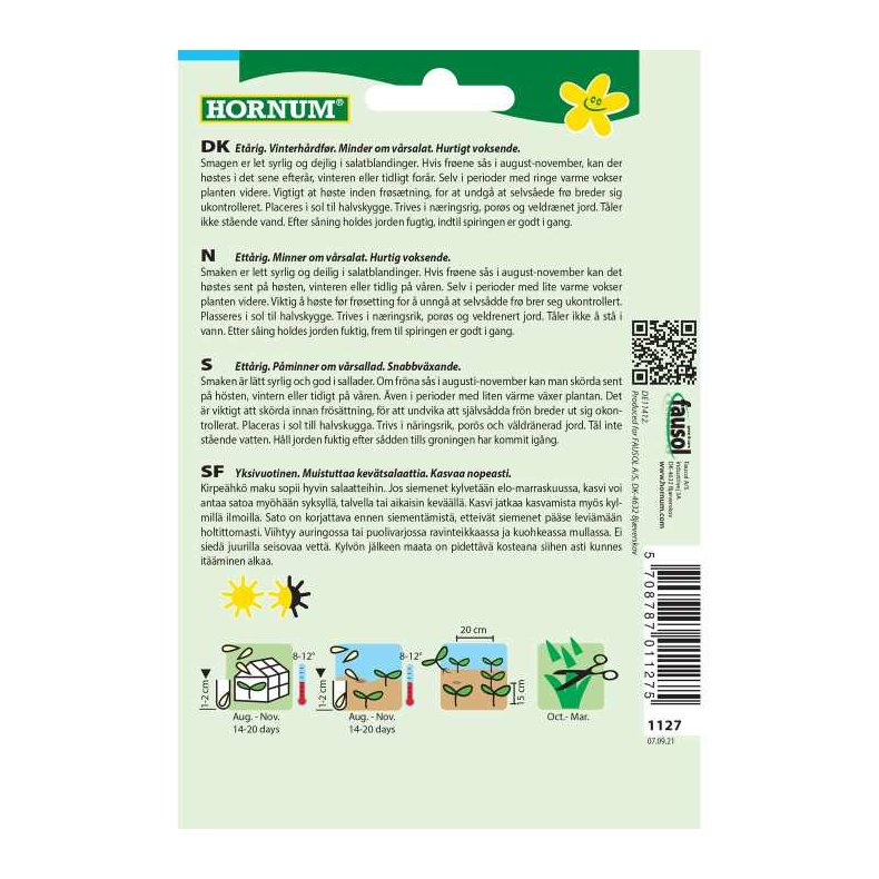 Portulak, Vinter, Postelein