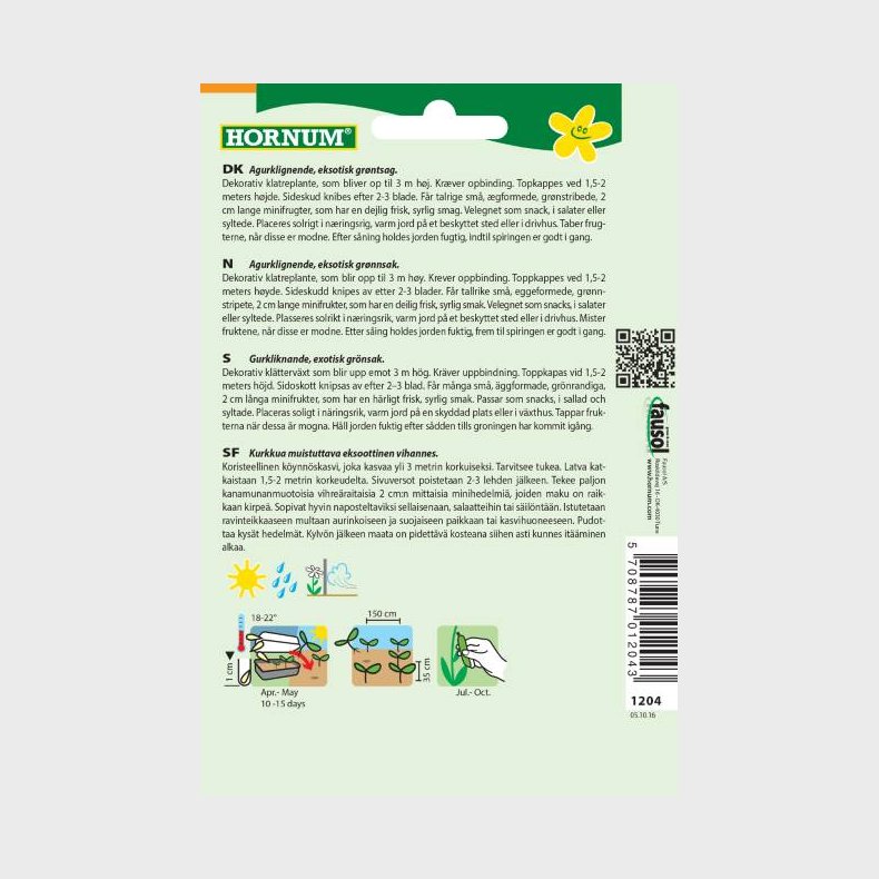 Agurk, Mexicansk Mini-, Sandia