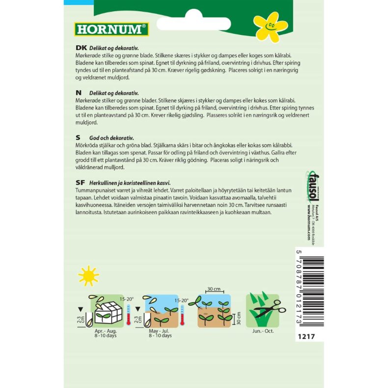 Bladbede, Rhubarb Chard