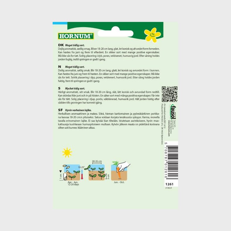 Gulerod, Sommer-, Laguna F1 Hybride