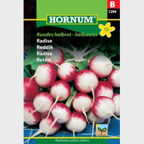 Radise,  Rundes halbrot - halbweiss