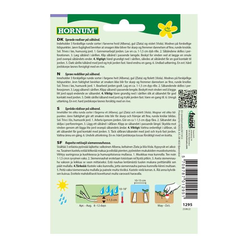 Radise, blanding, Sbnd