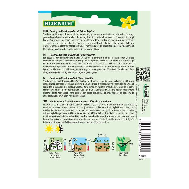 Rucola salat, Sandsennep Wilde