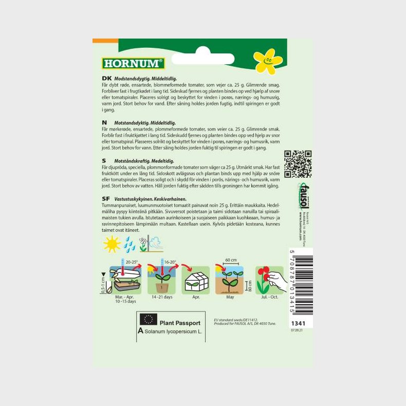 Tomat, Blomme-, Ravello F1