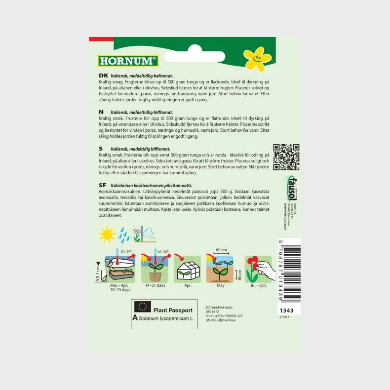 Tomat, Bf-, Marmande (Lycopersicon esculentum L.)