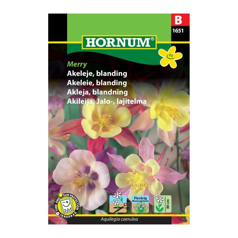 Akeleje blomsterfr, blanding, Merry