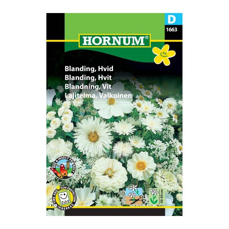 Blomsterfr, Blanding, Hvid