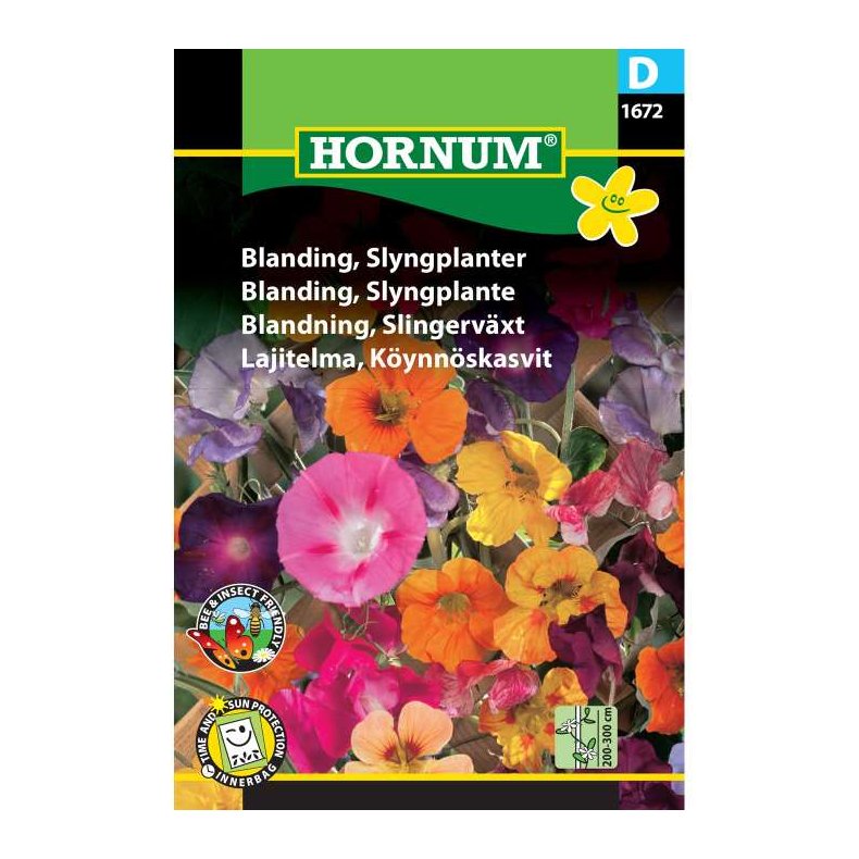 Blomsterfr, Slyngplanter, Blanding