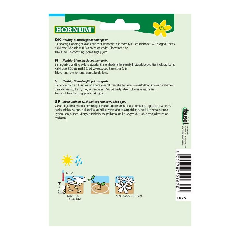 Stenhave blomsterfr blanding