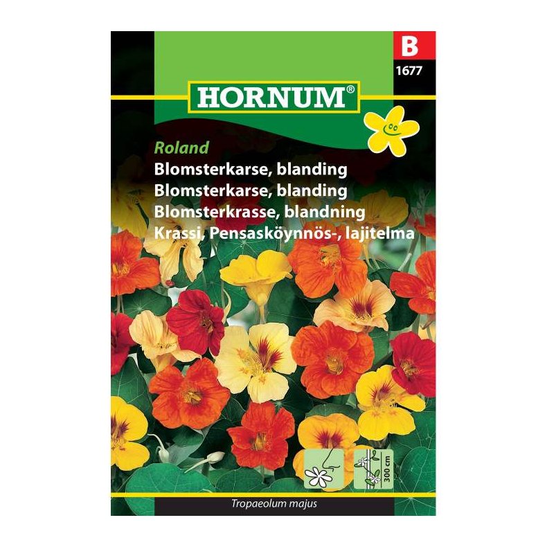 Blomsterkarse, blomsterfr, blanding, Roland