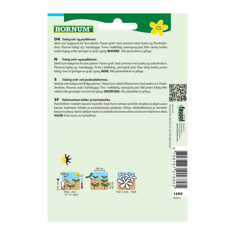 Fingerbl, blomsterfr, blanding, Mervita