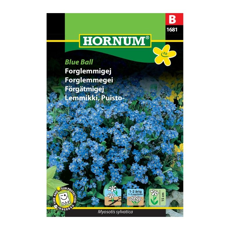 Forglemmigej blomsterfr, Blue Ball