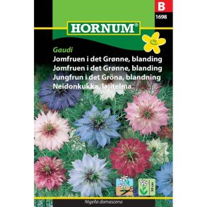 Jomfruen i det Grnne, blomsterfr, blanding, Gaudi 