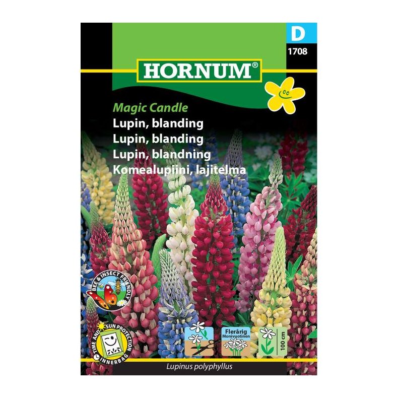 Lupin blomsterfr, blanding, Magic Candle