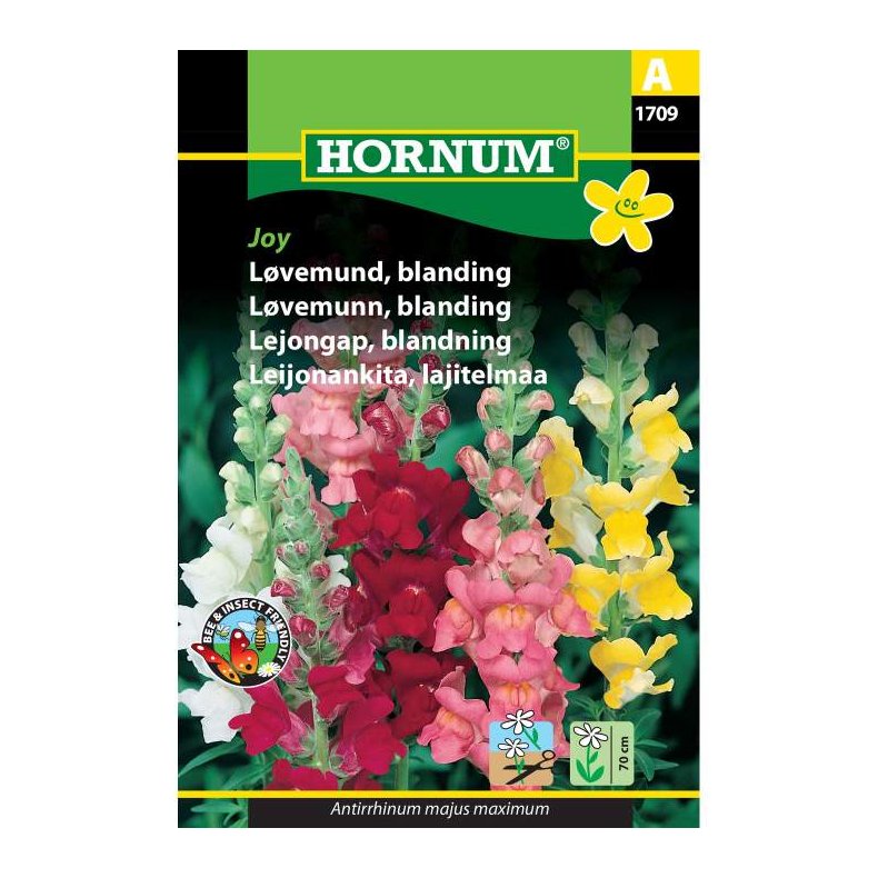 Lvemund, blomsterfr, blanding, Joy