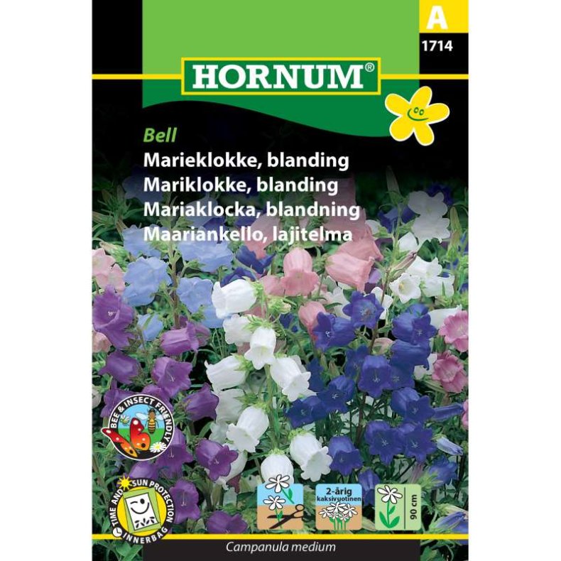 Marieklokke, blomsterfr, blanding, Bell