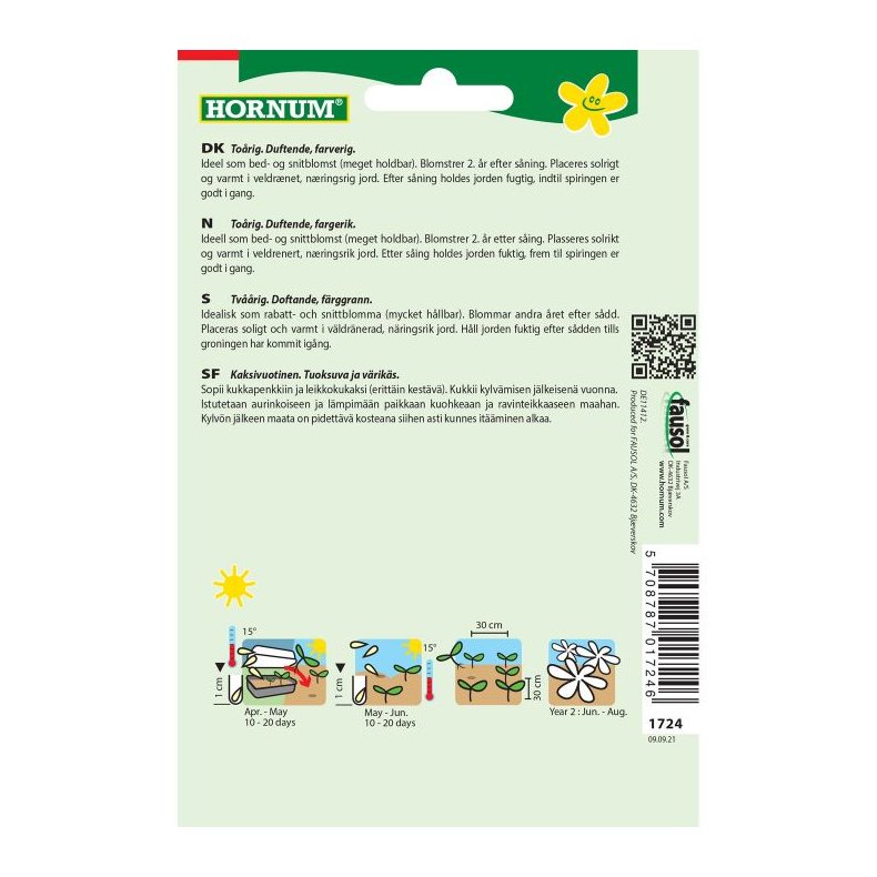 Nelike blomsterfr, studenter, blanding