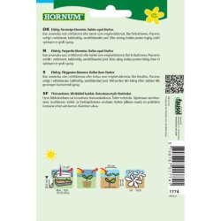 Hindebger, blomsterfr, blanding, Vinget