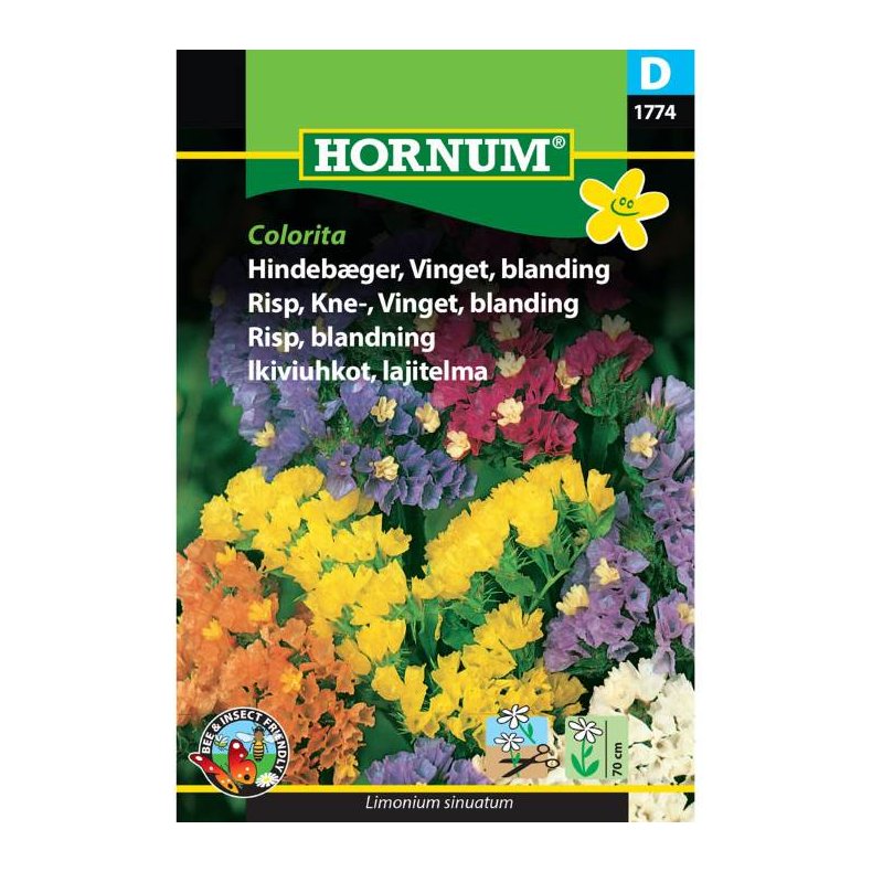 Hindebger, blomsterfr, blanding, Vinget