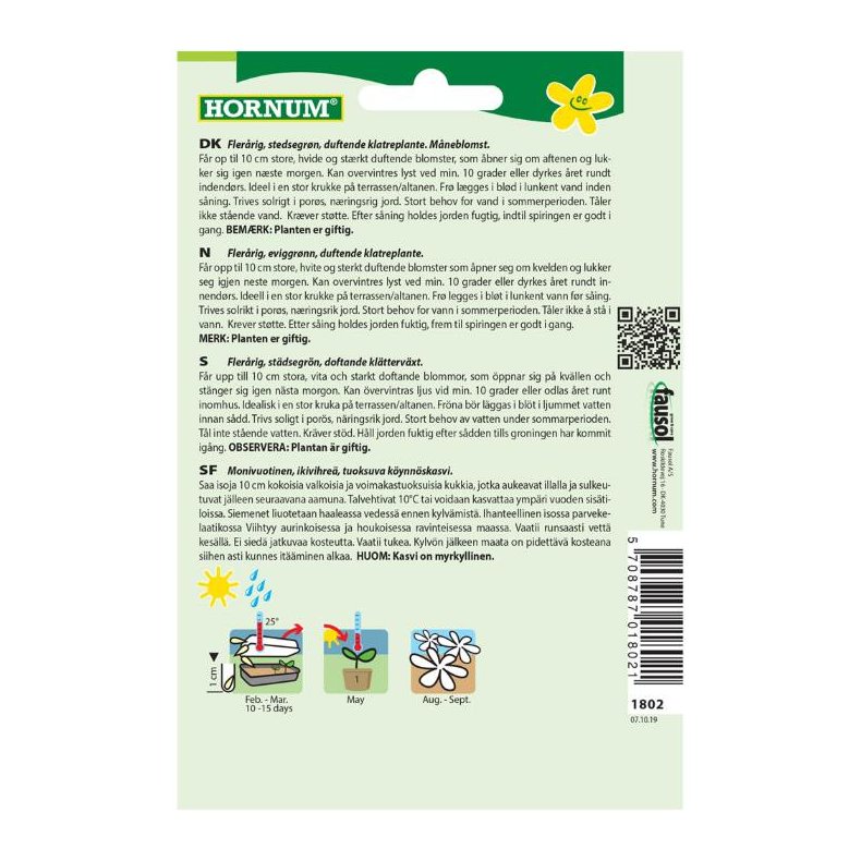 Pragtsnerle, blomsterfr, Bona Nox