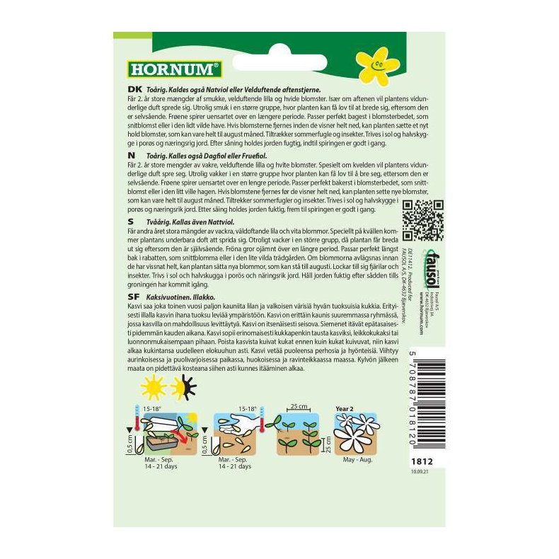 Aftenstjerne, blomsterfr, blanding, Late Violet