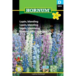 Lupin, blomsterfr, blanding, rosa og violette