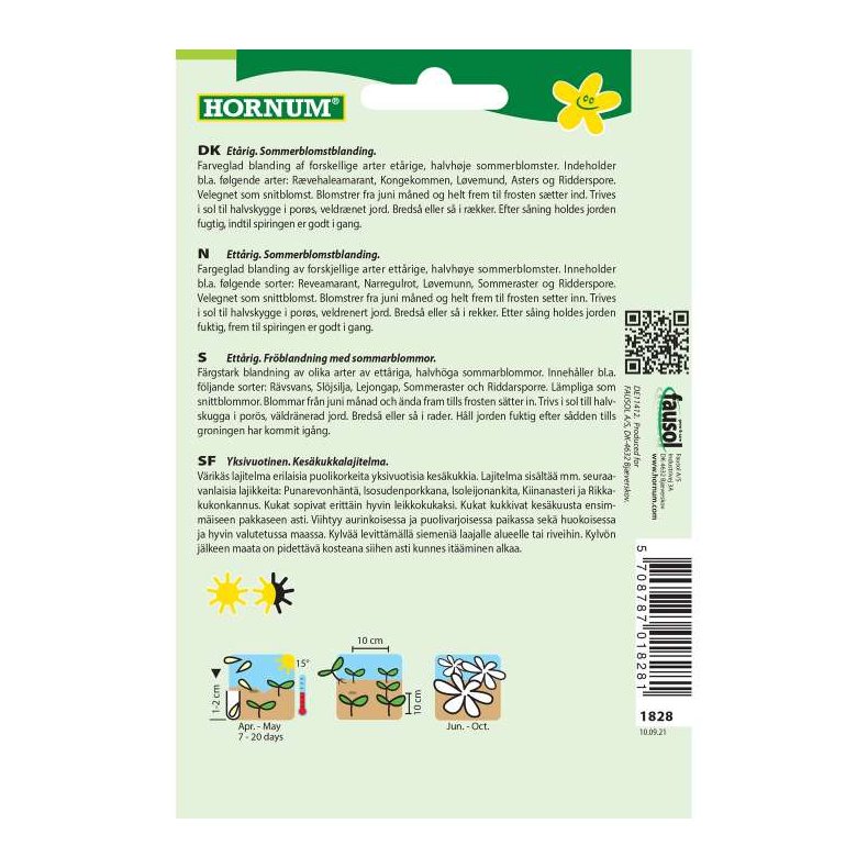 Blomsterfr, Blanding, Sommerblomst 1