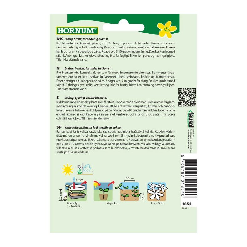 Pfugleblomst, blomsterfr, New Day Straw.S.