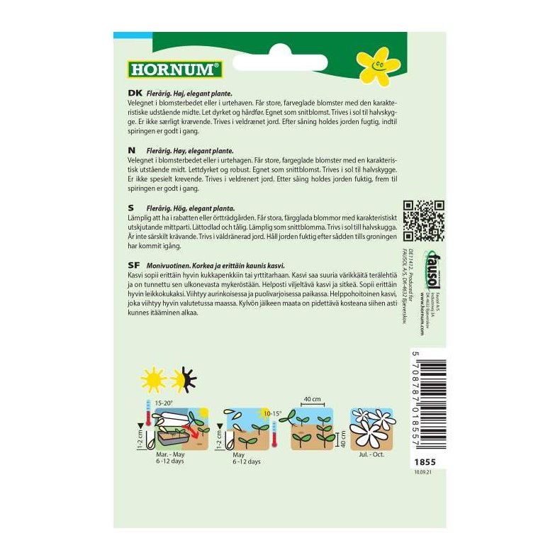 Solhat blomsterfr, blanding, Great Sunny Mix