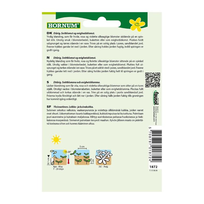 Papirblomst fr, blanding