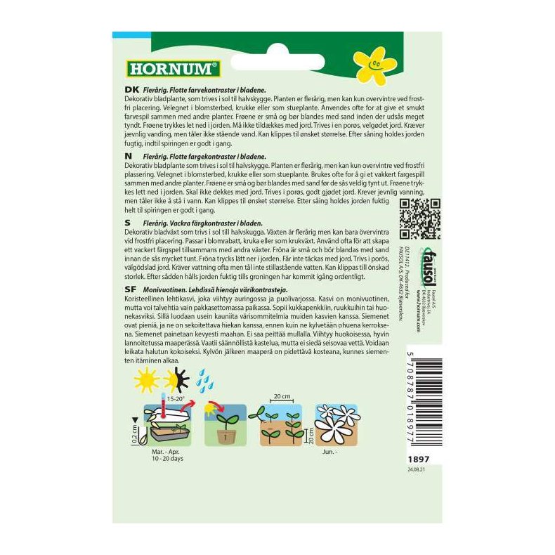 Paletblad, blomsterfr, blanding