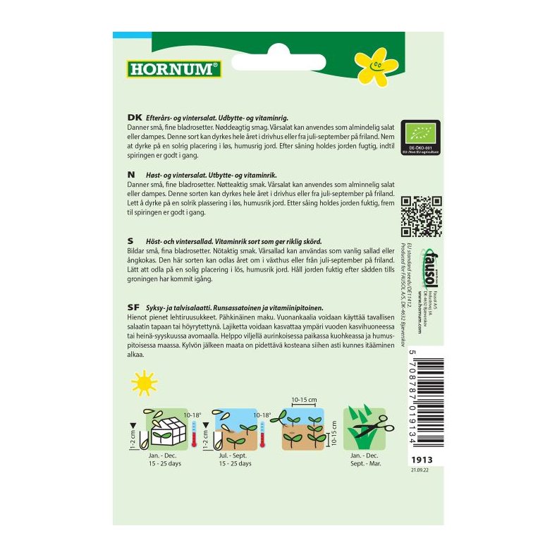 kologisk Salat, Vr-, Vit, grntsagsfr