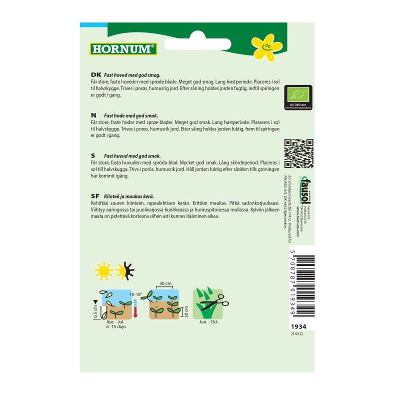 kologisk Salat, Iceberg-,grntsagsfr, Saladin