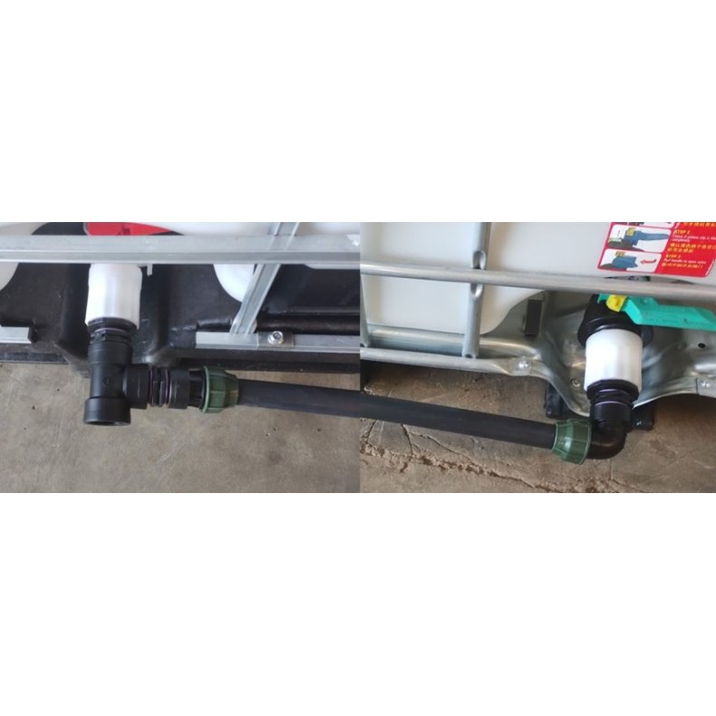 Sammenkobling 2 palletanke med 32mm PEL rr