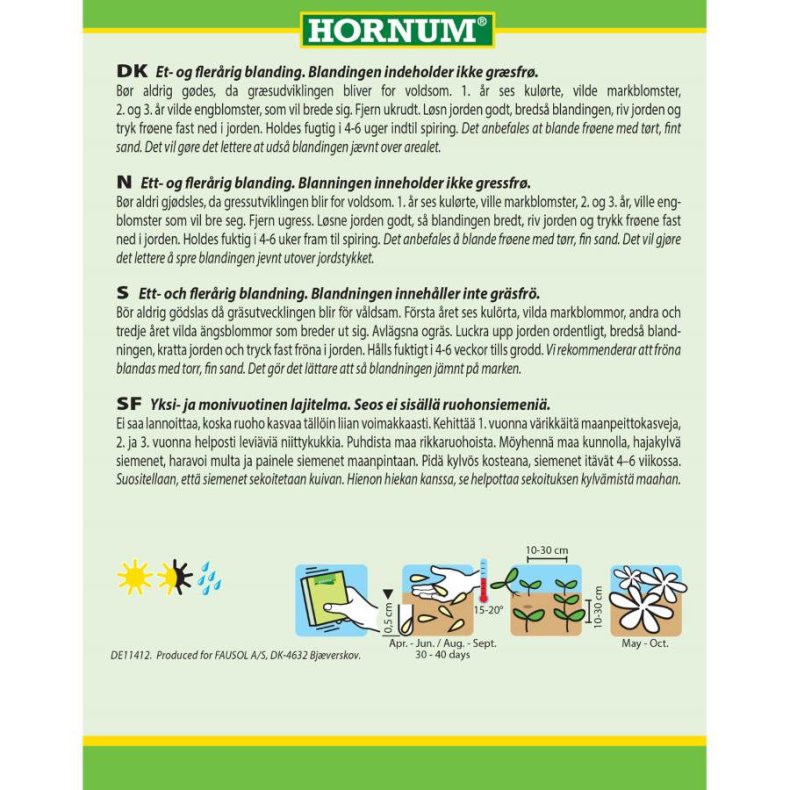 Beauty Wild flower mix, Hornum