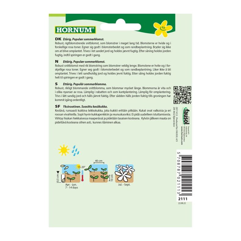 Trompetkatost, blomsterfr, blanding