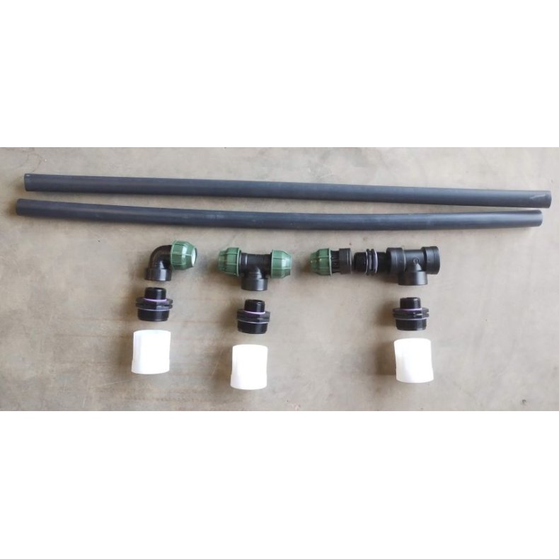 Sammenkobling 3 palletanke med 32mm PEL rr