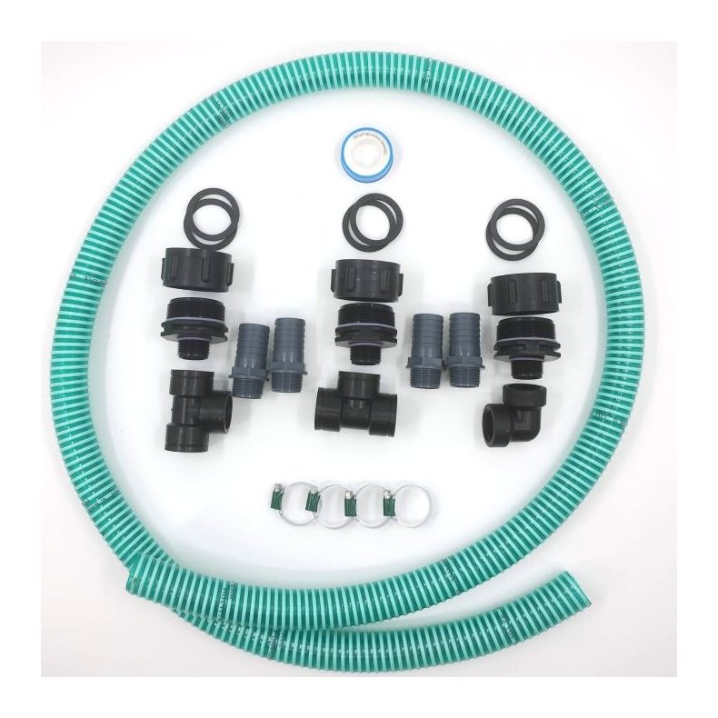 32mm slangest til 3 palletanke 1" gevind. Uden hane