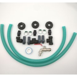 25mm slangest til 3 palletanke. 3/4" gevind. Inkl. hane