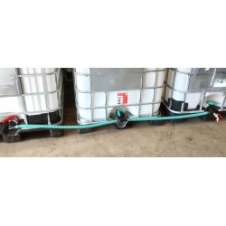 25mm slangest til 3 palletanke. 3/4" gevind. Inkl. hane