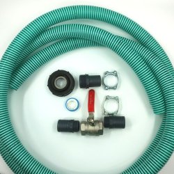 Kraftig 4 meter aftapningsst til palletank med 3" studs. 