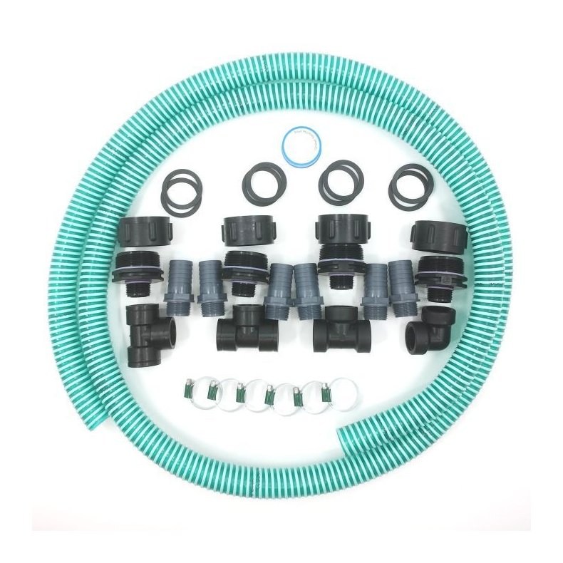 32mm slangest til 4 palletanke 1" gevind. Uden hane