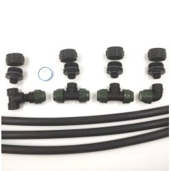 Sammenkobling 4 palletanke med 32mm PEL rr. Uden hane