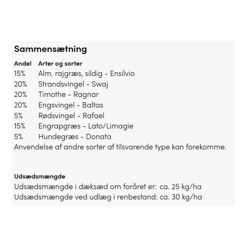 Heste Strukturgrs, 10 kg. DSV